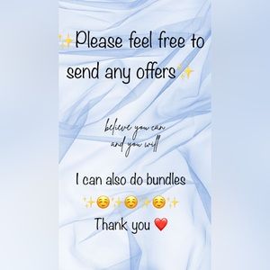 Send offers , ✨✨✨☺️☺️❤️❤️❤️